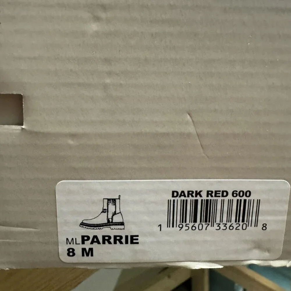 Marc Fisher Womens Parrie Boot Dark Red Size 8 M